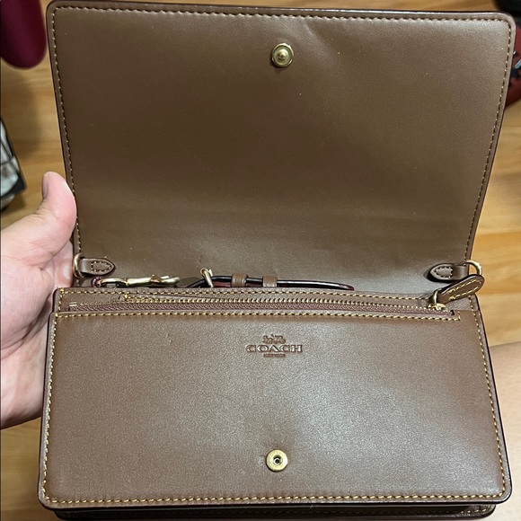 Coach Brown Floral Clutch - Picture 2 of 6